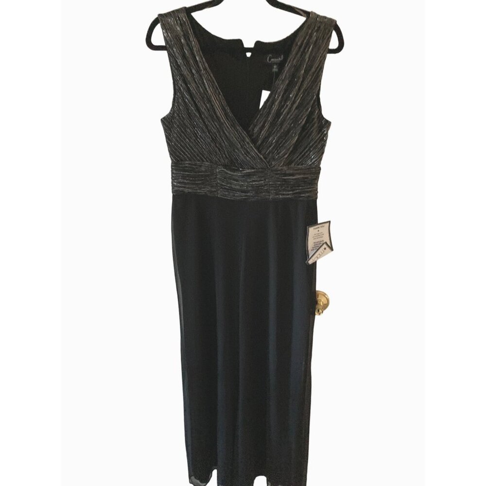 NWT Connected Petite Sleeveless V-Neck Metallic Jumpsuit 6P - Picture 2 of 10